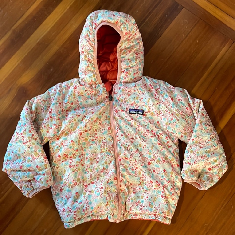 Reversible Patagonia girls puffer size 4/5 XS